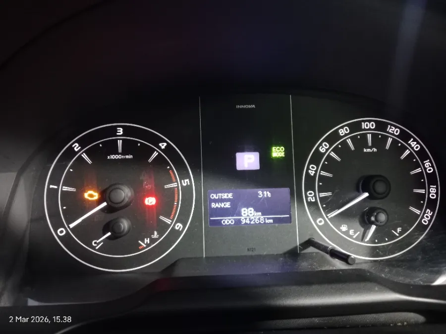 Foto Mobil Bekas Odometer Toyota Kijang Innova 2.4 G tahun 2019