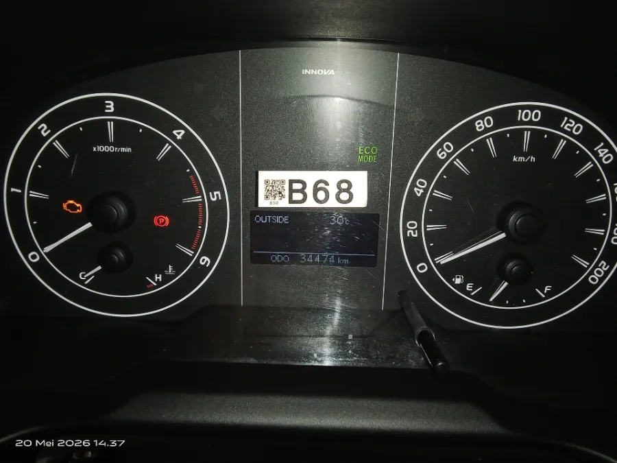 Foto Mobil Bekas Odometer Toyota Kijang Innova 2.4 G tahun 2020