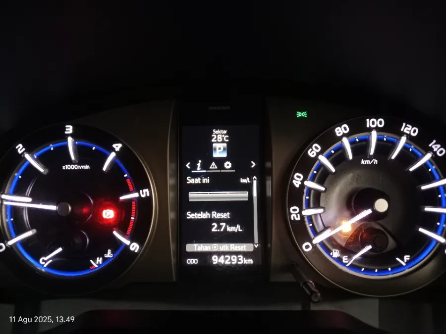 Foto Mobil Bekas Odometer Toyota Kijang Innova 2.4 Q Venturer tahun 2017