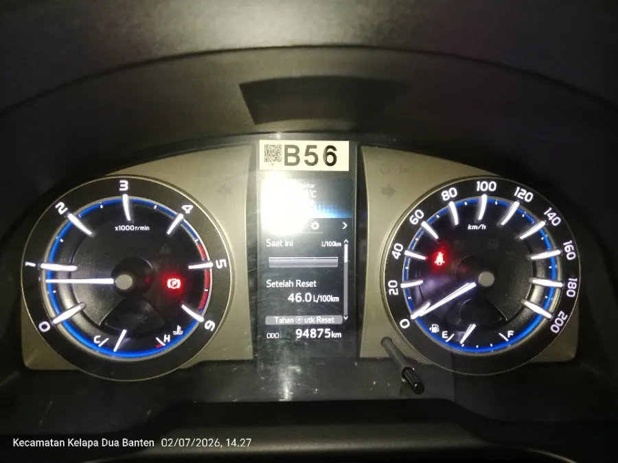 Foto Mobil Bekas Odometer Toyota Kijang Innova 2.4 V tahun 2018