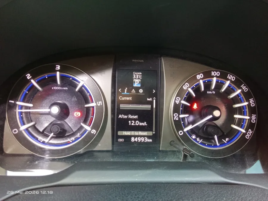 Foto Mobil Bekas Odometer Toyota Kijang Innova 2.4 V tahun 2021
