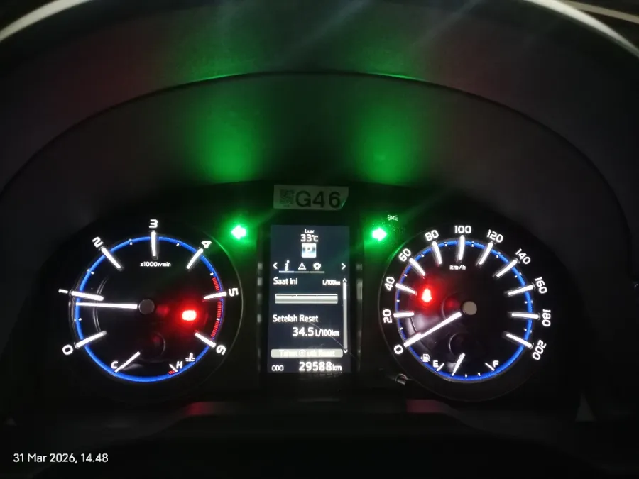Foto Mobil Bekas Odometer Toyota Kijang Innova 2.4 Venturer tahun 2022
