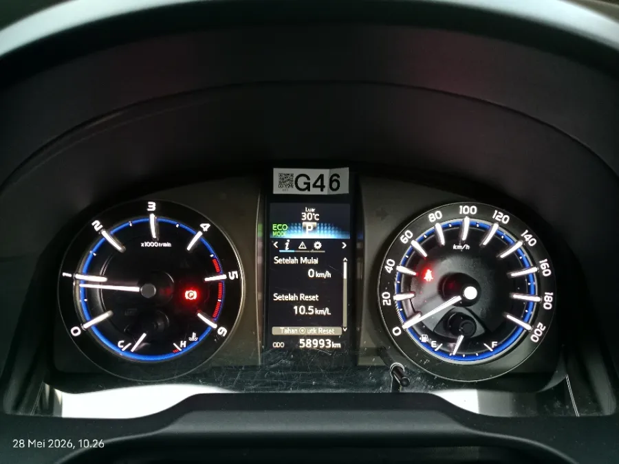 Foto Mobil Bekas Odometer Toyota Kijang Innova 2.4 Venturer tahun 2022
