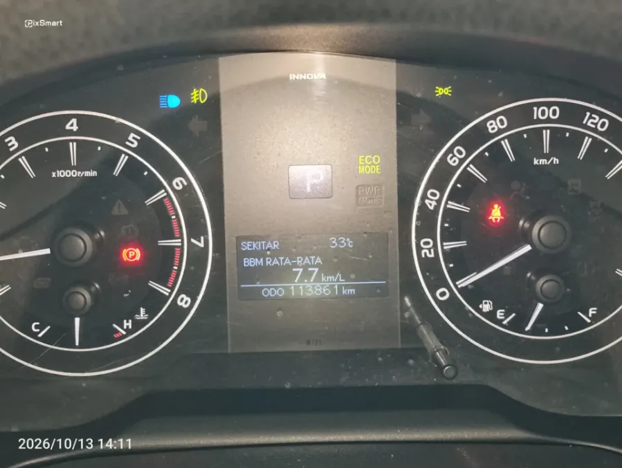 Foto Mobil Bekas Odometer Toyota Kijang Innova 2.0 G tahun 2017