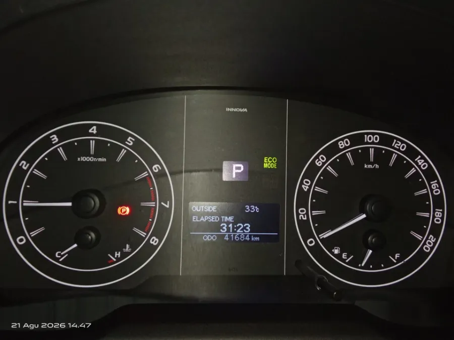 Foto Mobil Bekas Odometer Toyota Kijang Innova 2.0 G tahun 2019