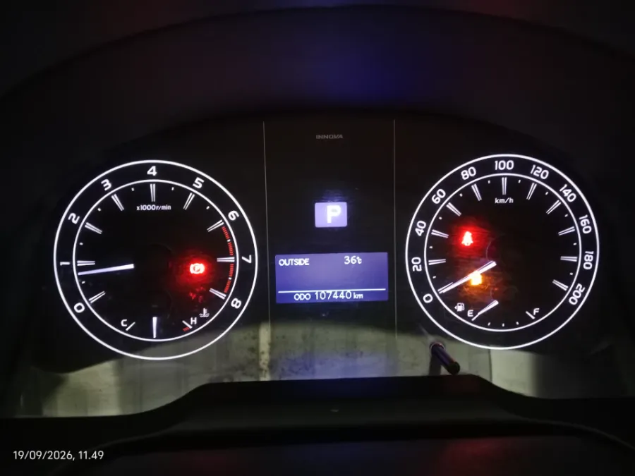 Foto Mobil Bekas Odometer Toyota Kijang Innova 2.0 G tahun 2019