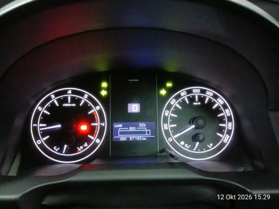 Foto Mobil Bekas Odometer Toyota Kijang Innova 2.0 G tahun 2019