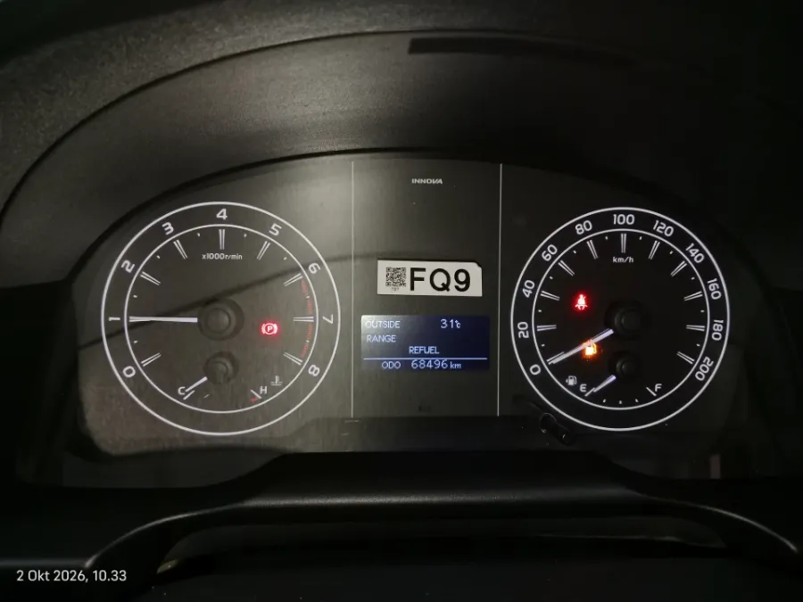 Foto Mobil Bekas Odometer Toyota Kijang Innova 2.0 G tahun 2021