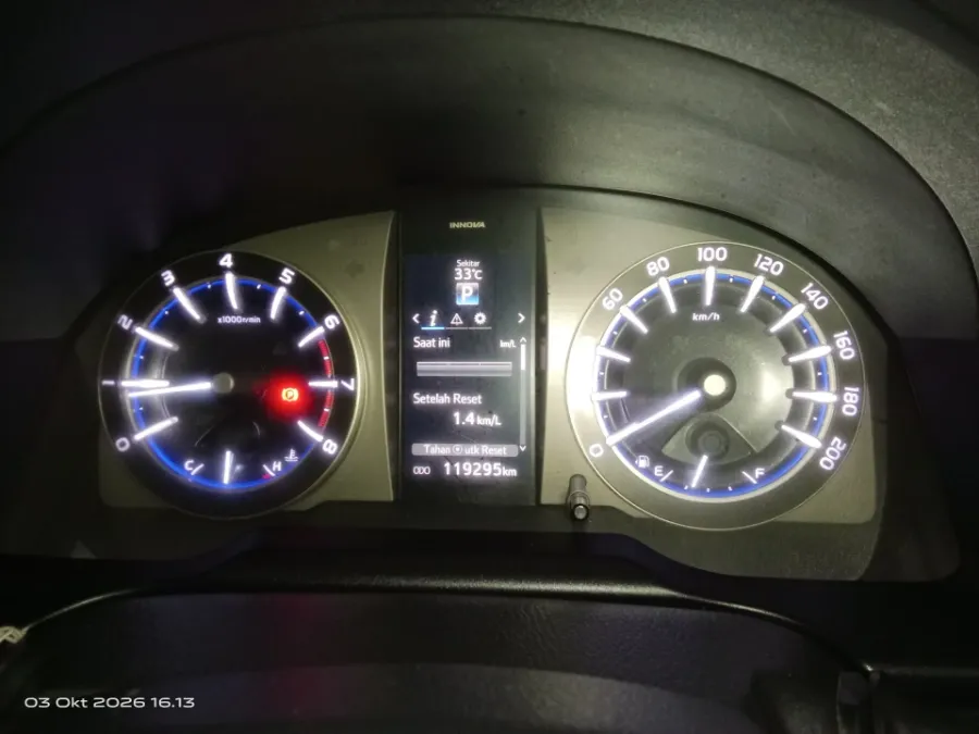 Foto Mobil Bekas Odometer Toyota Kijang Innova 2.0 Q tahun 2017