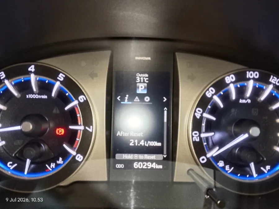 Foto Mobil Bekas Odometer Toyota Kijang Innova 2.0 V tahun 2019