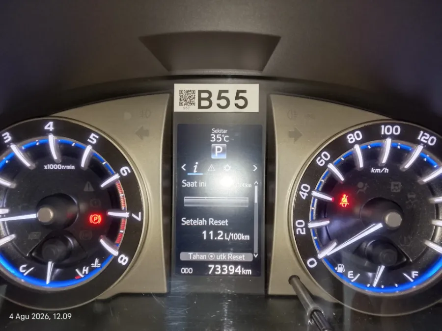 Foto Mobil Bekas Odometer Toyota Kijang Innova 2.0 V tahun 2019