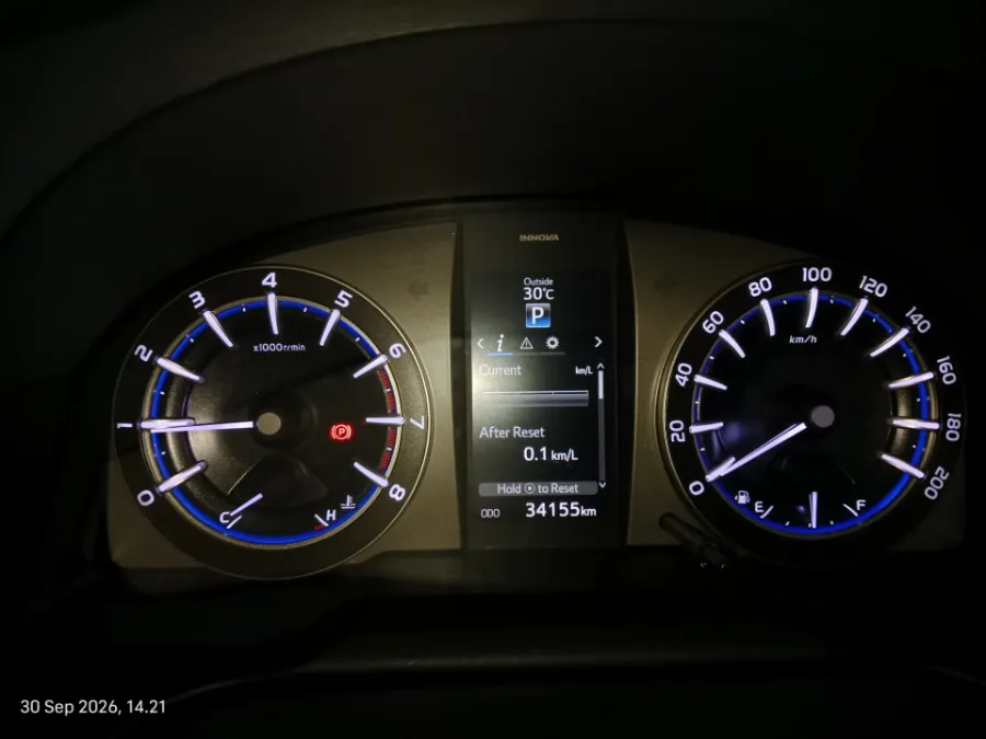 Foto Mobil Bekas Odometer Toyota Kijang Innova 2.0 V tahun 2019