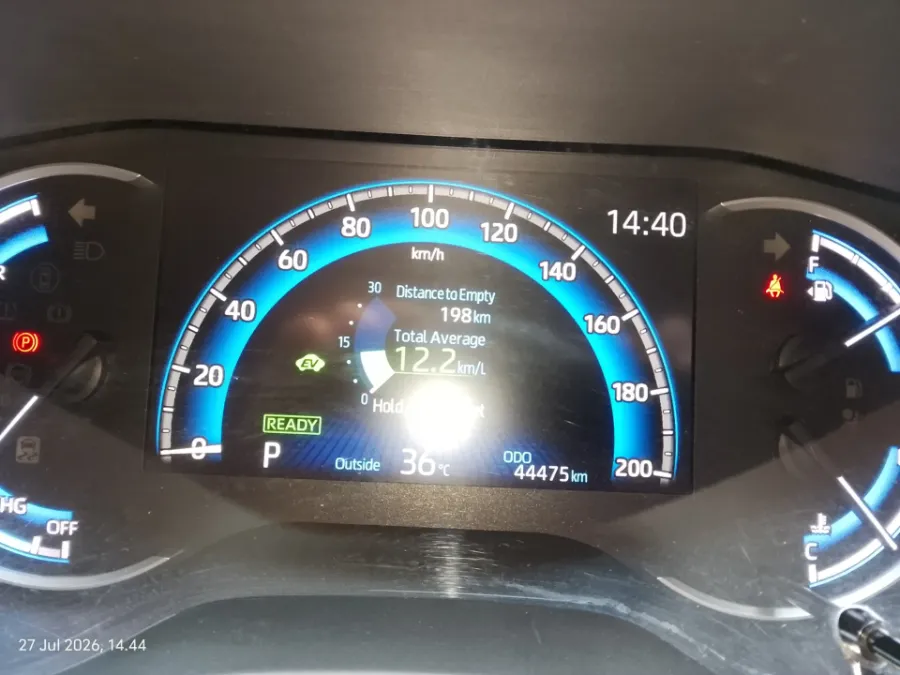 Foto Mobil Bekas Odometer Toyota Kijang Innova 2.0 Zenix G HV CVT tahun 2024