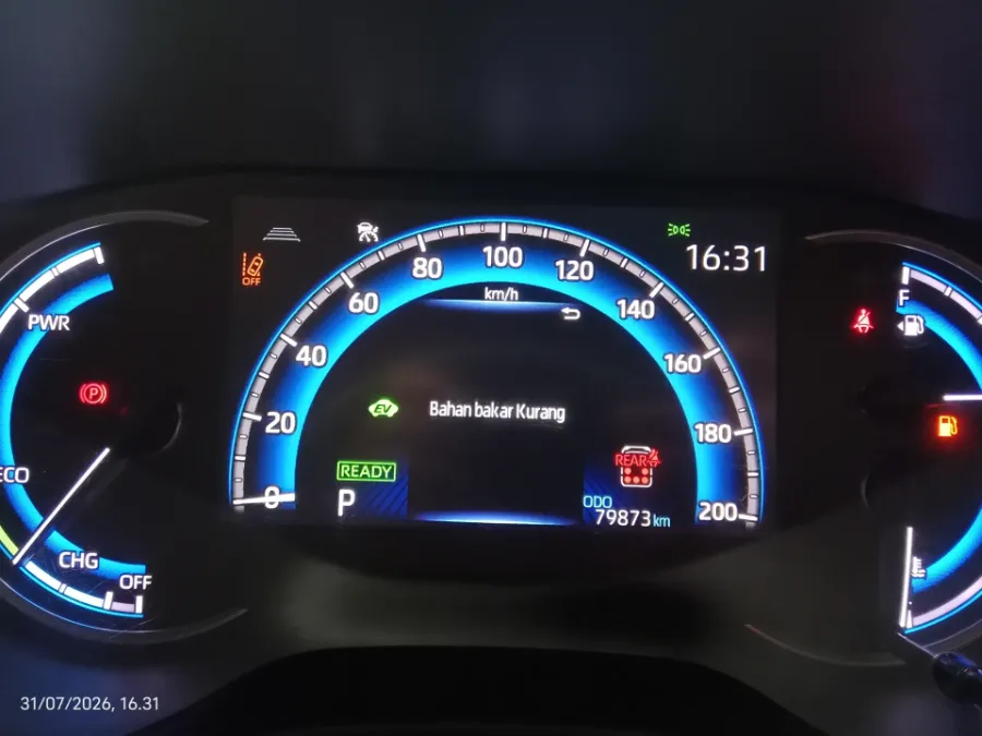 Foto Mobil Bekas Odometer Toyota Kijang Innova 2.0 Zenix Q HV CVT TSS tahun 2023