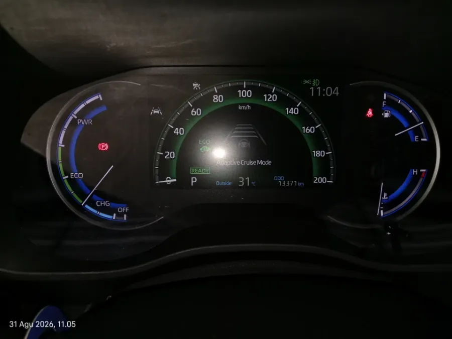 Foto Mobil Bekas Odometer Toyota Kijang Innova 2.0 Zenix Q HV CVT TSS tahun 2023