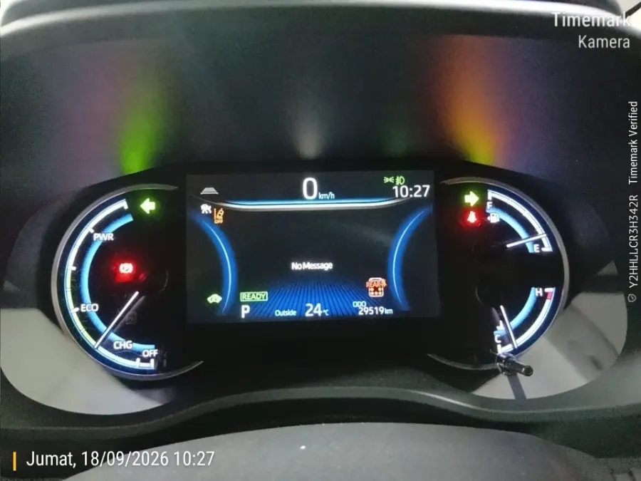 Foto Mobil Bekas Odometer Toyota Kijang Innova 2.0 Zenix Q HV CVT TSS tahun 2024