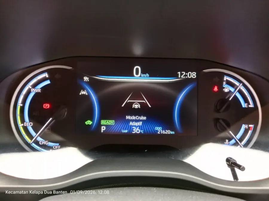 Foto Mobil Bekas Odometer Toyota Kijang Innova 2.0 Zenix Q HV CVT TSS tahun 2025