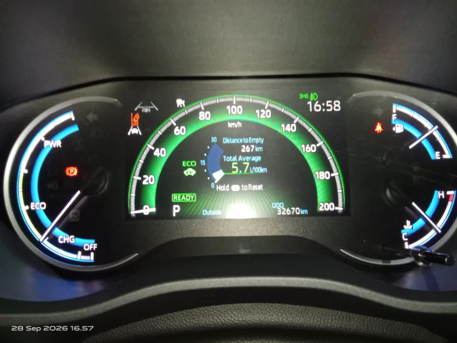 Foto Mobil Bekas Odometer Toyota Kijang Innova 2.0 Zenix Q HV CVT TSS tahun 2025