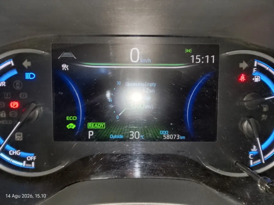 Foto Mobil Bekas Odometer Toyota Kijang Innova 2.0 Zenix Q HV CVT TSS Modellista tahun 2023