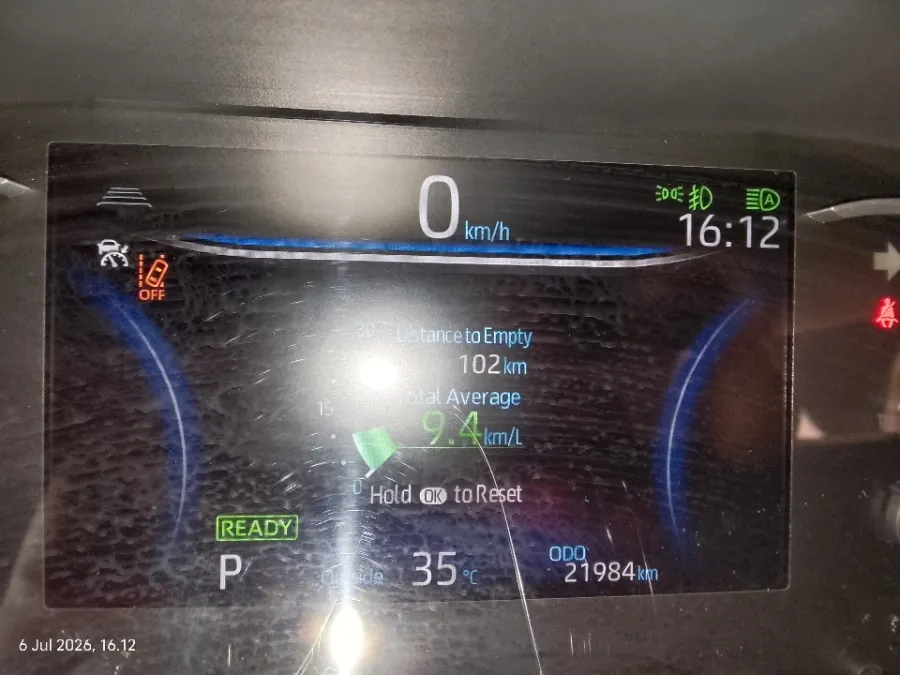 Foto Mobil Bekas Odometer Toyota Kijang Innova 2.0 Zenix Q HV CVT TSS Modellista tahun 2024