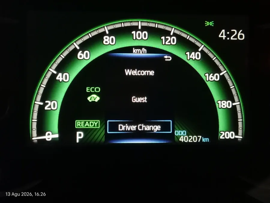 Foto Mobil Bekas Odometer Toyota Kijang Innova 2.0 Zenix V HV CVT tahun 2023