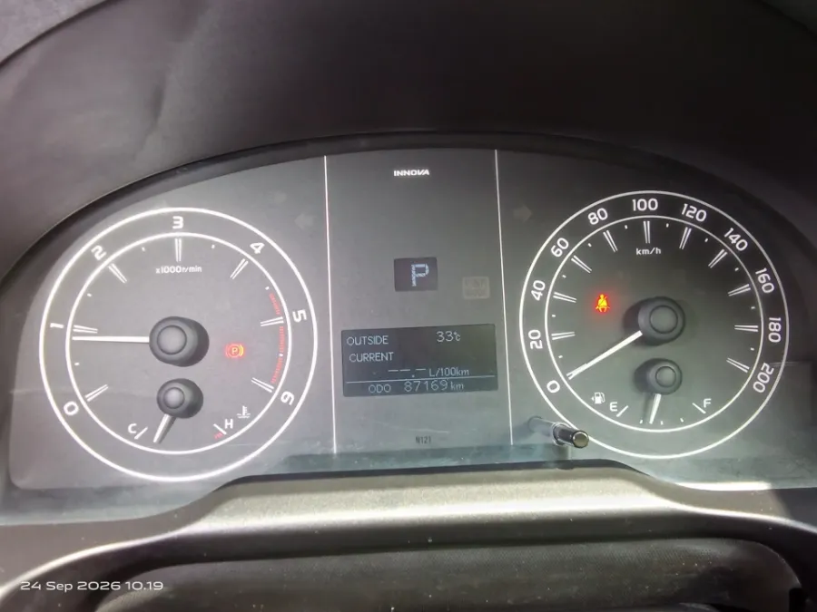 Foto Mobil Bekas Odometer Toyota Kijang Innova 2.4 G tahun 2019