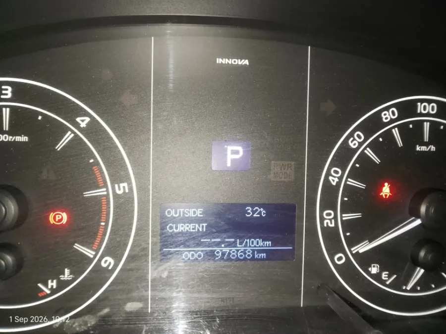 Foto Mobil Bekas Odometer Toyota Kijang Innova 2.4 G tahun 2020