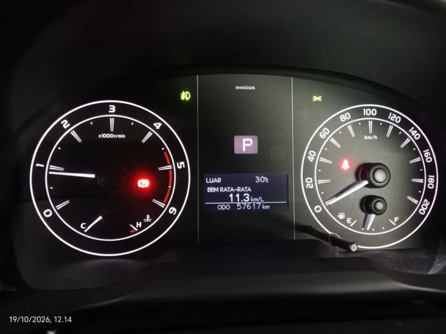 Foto Mobil Bekas Odometer Toyota Kijang Innova 2.4 G tahun 2020
