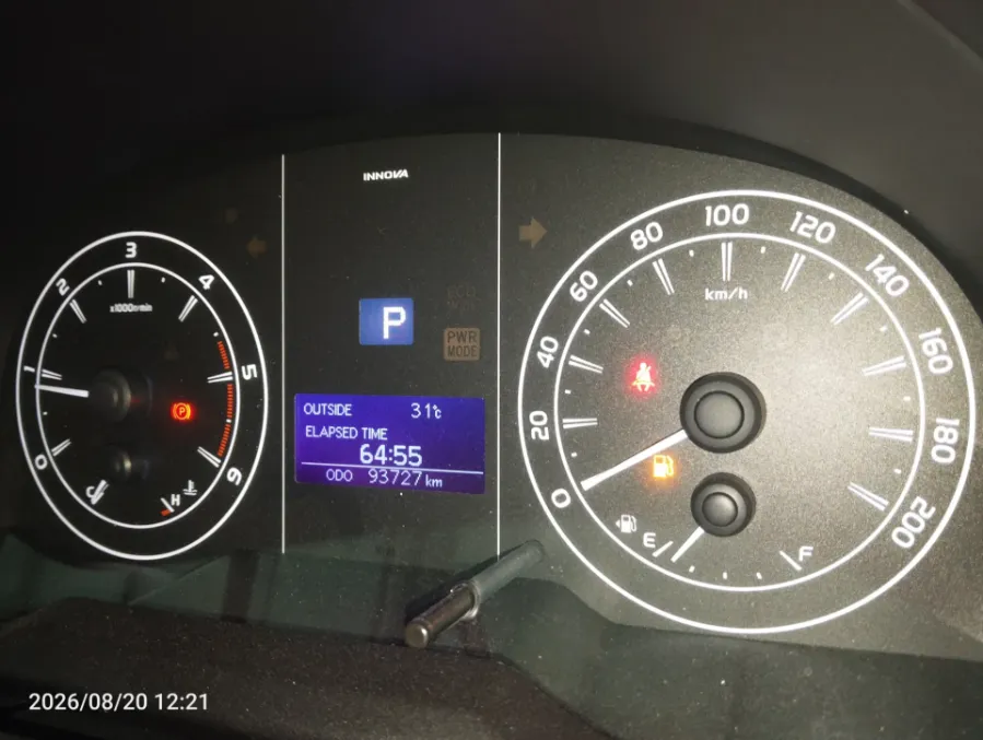 Foto Mobil Bekas Odometer Toyota Kijang Innova 2.4 G tahun 2021