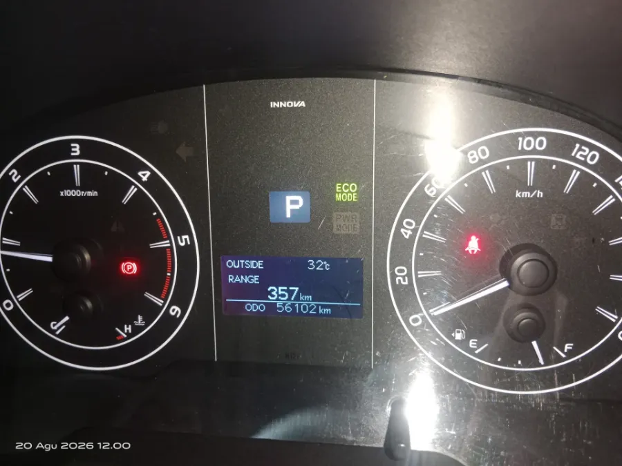 Foto Mobil Bekas Odometer Toyota Kijang Innova 2.4 G tahun 2024