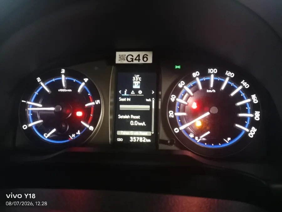 Foto Mobil Bekas Odometer Toyota Kijang Innova 2.4 V tahun 2021