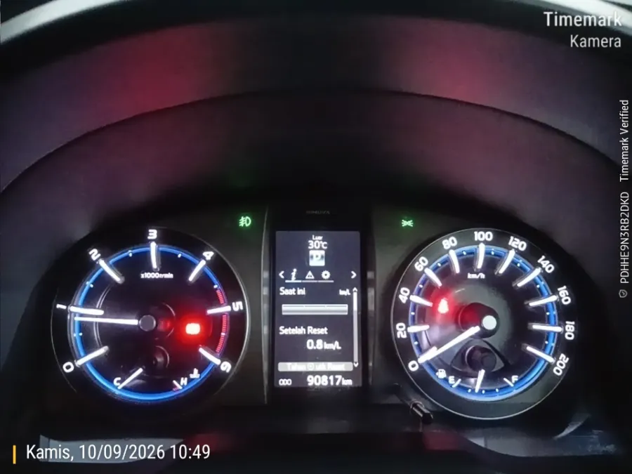 Foto Mobil Bekas Odometer Toyota Kijang Innova 2.4 V tahun 2021