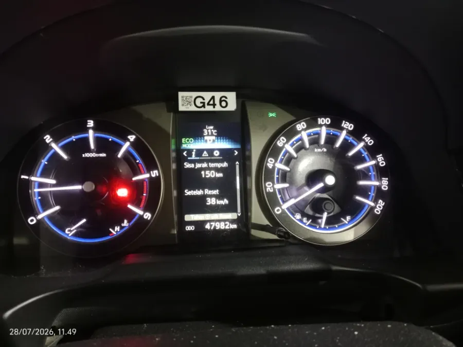 Foto Mobil Bekas Odometer Toyota Kijang Innova 2.4 V tahun 2022