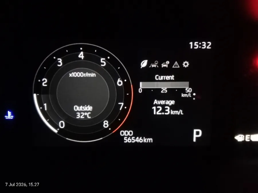 Foto Mobil Bekas Odometer Toyota Raize 1.0 G tahun 2021