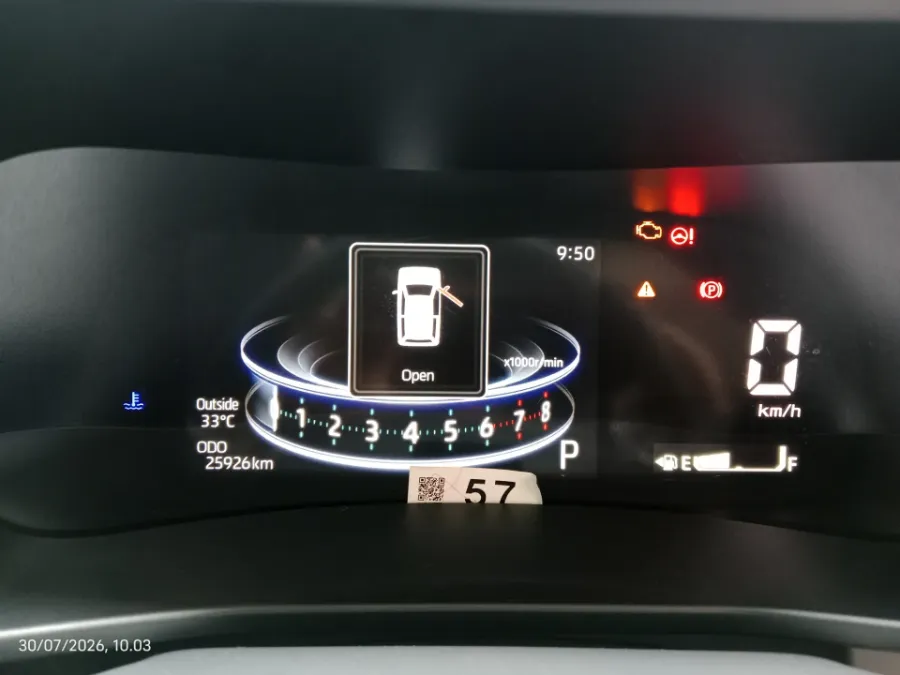 Foto Mobil Bekas Odometer Toyota Raize 1.0 G tahun 2021