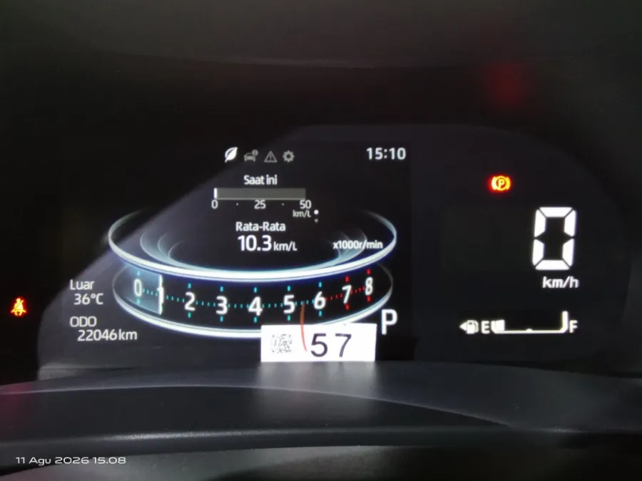 Foto Mobil Bekas Odometer Toyota Raize 1.0 G tahun 2021