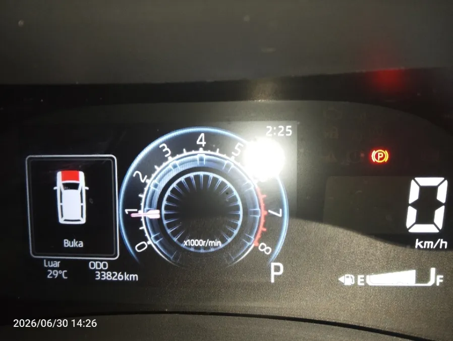 Foto Mobil Bekas Odometer Toyota Raize 1.0 G tahun 2023