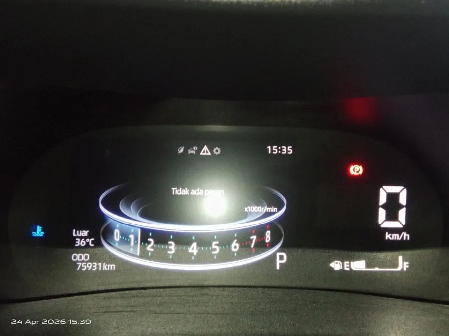 Foto Mobil Bekas Odometer Toyota Raize 1.0 GR Sport tahun 2021