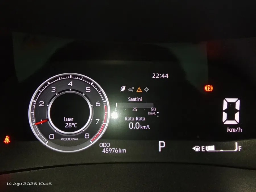 Foto Mobil Bekas Odometer Toyota Raize 1.0 GR Sport tahun 2021