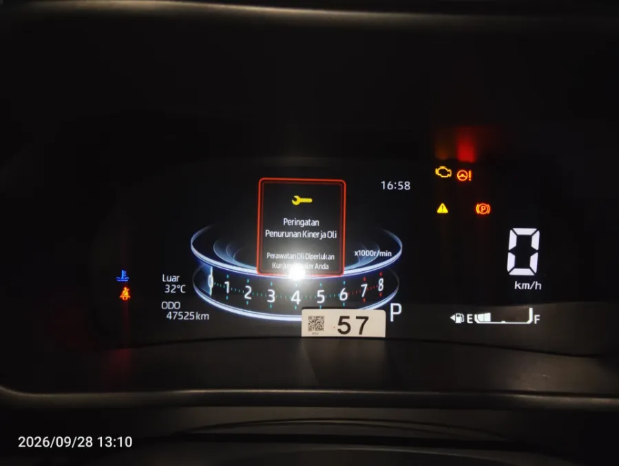 Foto Mobil Bekas Odometer Toyota Raize 1.0 GR Sport tahun 2022
