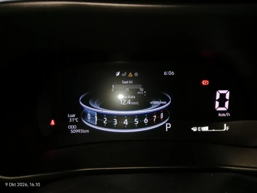 Foto Mobil Bekas Odometer Toyota Raize 1.0 GR Sport tahun 2022