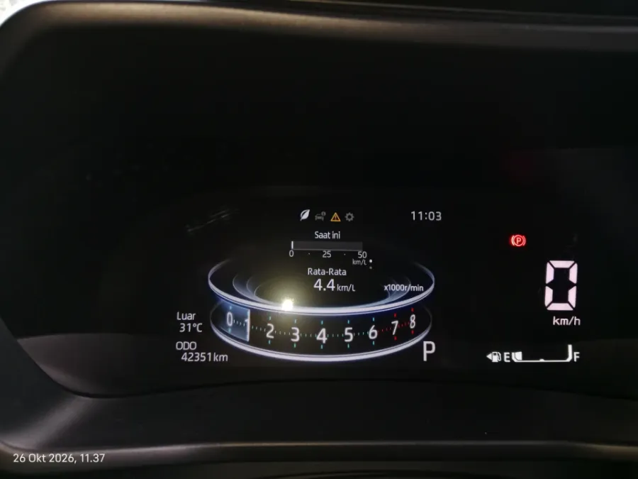 Foto Mobil Bekas Odometer Toyota Raize 1.0 GR Sport tahun 2022