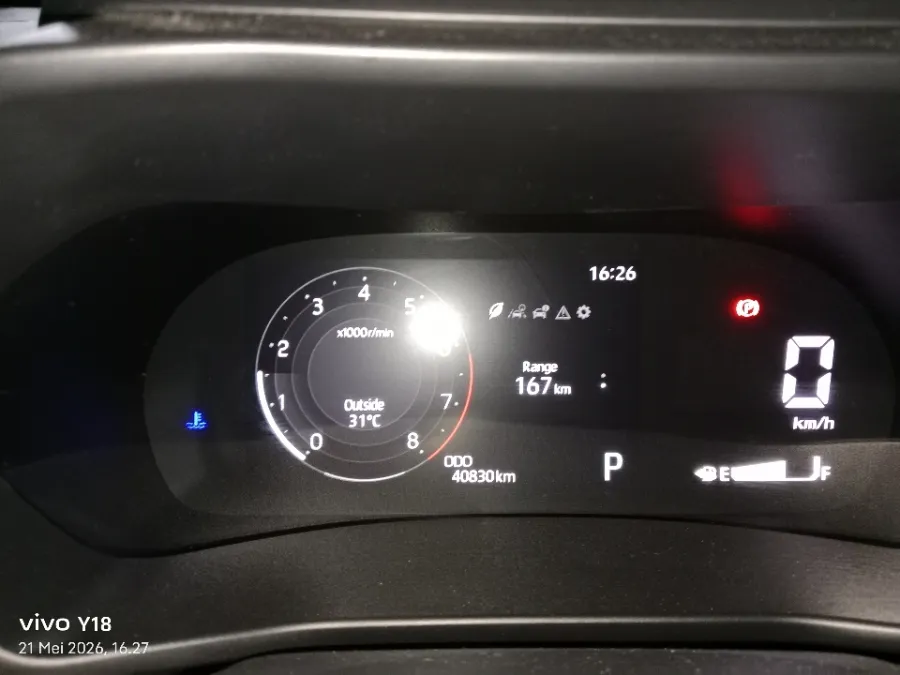 Foto Mobil Bekas Odometer Toyota Raize 1.0 GR Sport TSS tahun 2021