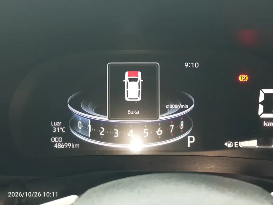 Foto Mobil Bekas Odometer Toyota Raize 1.0 GR Sport TSS tahun 2021