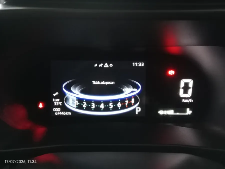 Foto Mobil Bekas Odometer Toyota Raize 1.0 GR Sport TSS tahun 2022