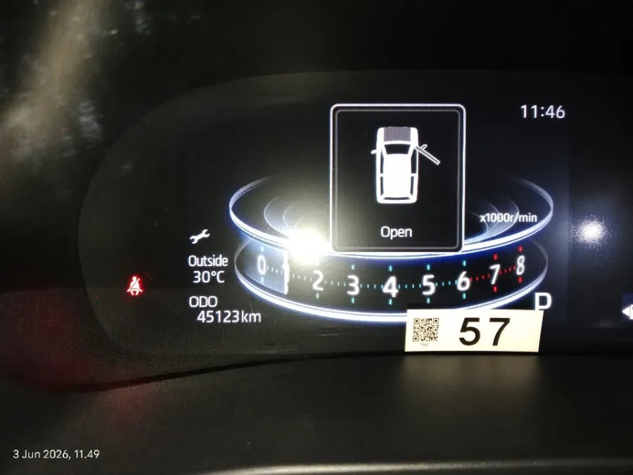 Foto Mobil Bekas Odometer Toyota Raize 1.2 G tahun 2022