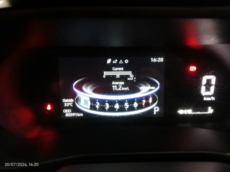 Foto Mobil Bekas Odometer Toyota Raize 1.2 G tahun 2022