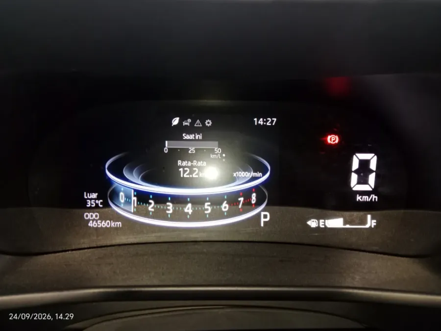 Foto Mobil Bekas Odometer Toyota Raize 1.2 G tahun 2022