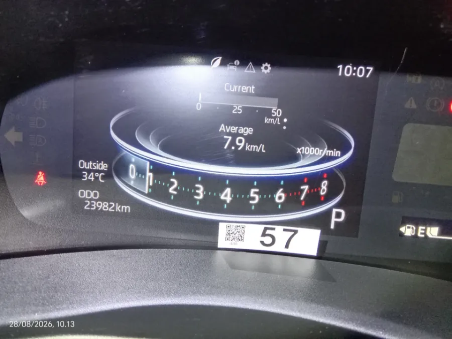 Foto Mobil Bekas Odometer Toyota Raize 1.2 G tahun 2023