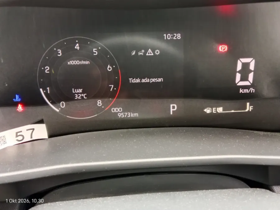Foto Mobil Bekas Odometer Toyota Raize 1.2 G tahun 2025